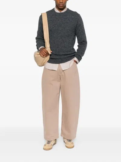 Apc A.p.c. A.p.c. Lucas Alpaca Blend Crew Neck Sweater In Gray