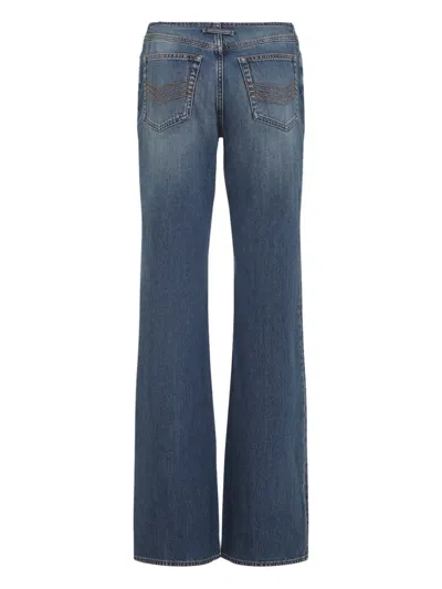 Jean Paul Gaultier Front Zip Trousers Featuring Pockets In Blue