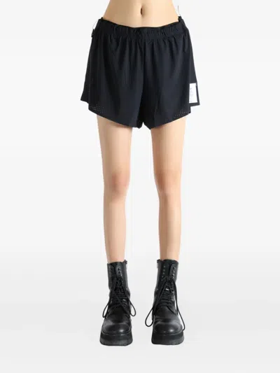 Satisfy Mesh-panel Shorts In Black