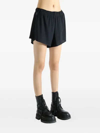 Satisfy Mesh-panel Shorts In Black