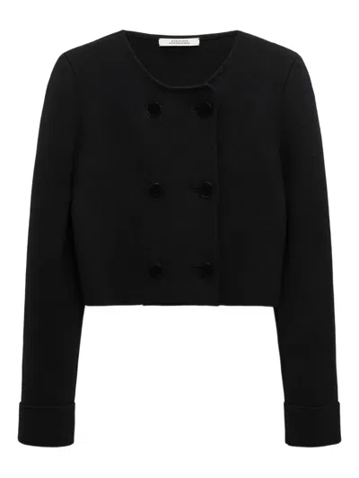 Dorothee Schumacher Sharp Ambition Double-breasted Jacket In Black