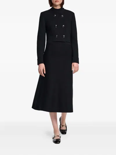 Dorothee Schumacher Sharp Ambition Double-breasted Jacket In Black