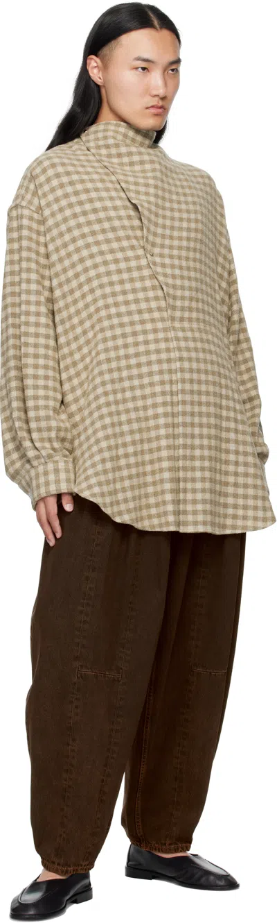 Hed Mayner Non-stretch Jeans In Brown