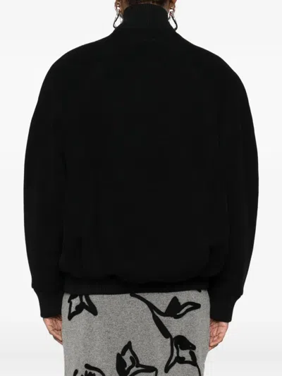 Jacquemus Bomber Le Blouson Pilu Negra Zip In Black