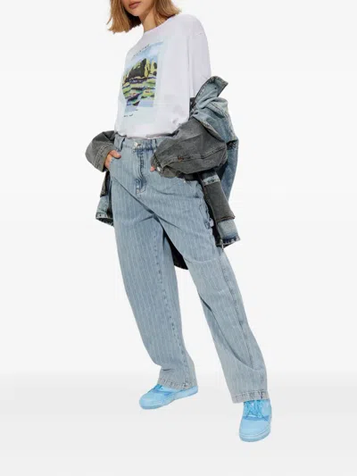 Munthe Striped Jeans In Blue