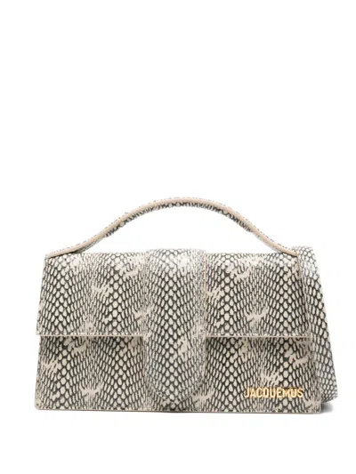 Jacquemus Le Grand Bambino Handbag In Gray