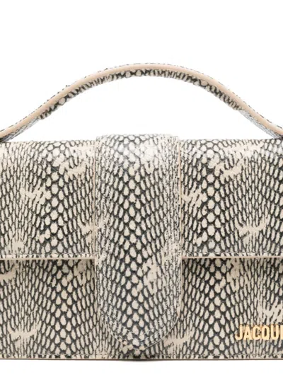 Jacquemus Le Grand Bambino Handbag In Gray