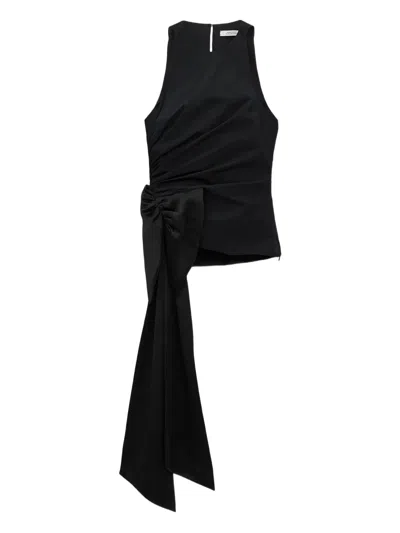 Dorothee Schumacher Bow-detail Draped Top In Black