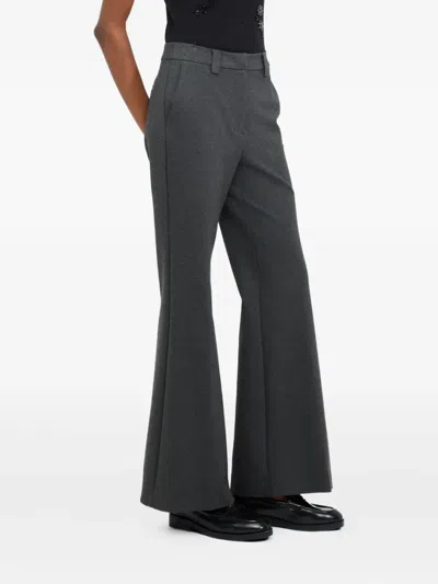 Liu •jo High-waisted Wide-leg Trousers With Concealed Closure In Black