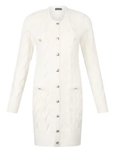 绞花针织搭扣连衣裙