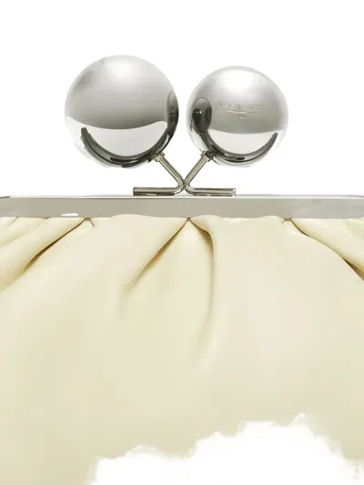 Weekend Max Mara Small Sheepskin Pasticcino Bag In Yellow