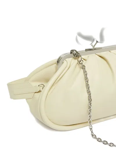 Weekend Max Mara Small Sheepskin Pasticcino Bag In Yellow