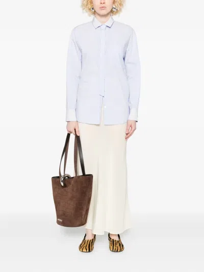 Forte Forte Oversized Cotton Poplin Shirt In White