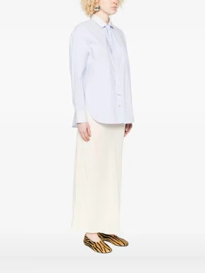 Forte Forte Oversized Cotton Poplin Shirt In White