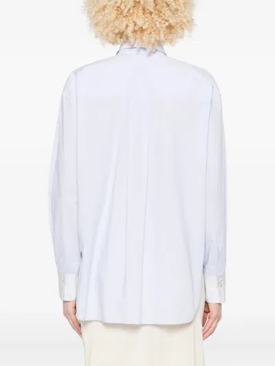 Forte Forte Oversized Cotton Poplin Shirt In White