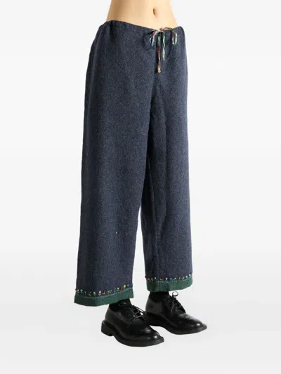 Péro Drawstring Cropped Trousers In Multi