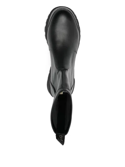 Liu •jo Sock-style Platform Boots In Black