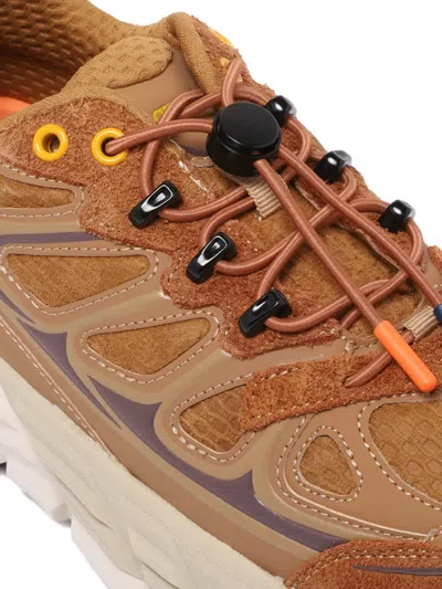 Barracuda Round-one Sneakers In Technical Fabric And Suede In Brown