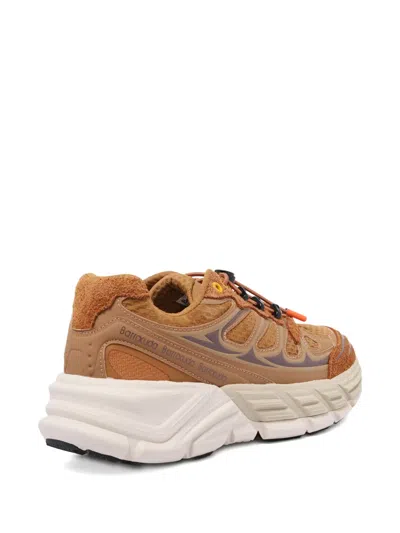 Barracuda Round-one Sneakers In Technical Fabric And Suede In Brown