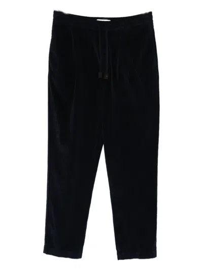 Jacob Cohen Drawstring Corduroy Trousers In Blue