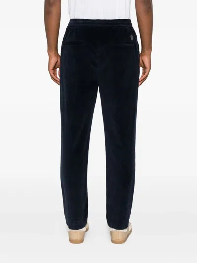 Jacob Cohen Drawstring Corduroy Trousers In Blue