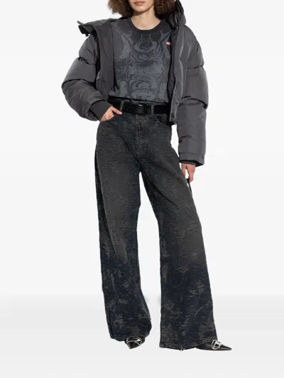 Diesel Vintage Inspired D-sire Denim Trousers In Gray
