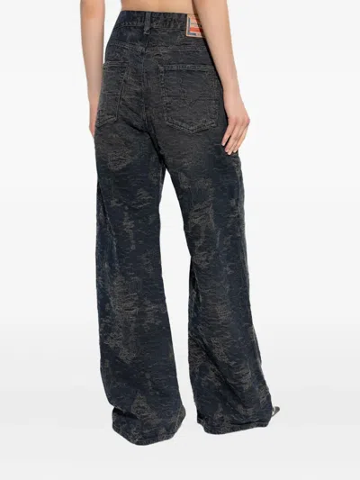 Diesel Vintage Inspired D-sire Denim Trousers In Gray