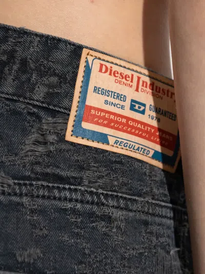 Diesel Vintage Inspired D-sire Denim Trousers In Gray