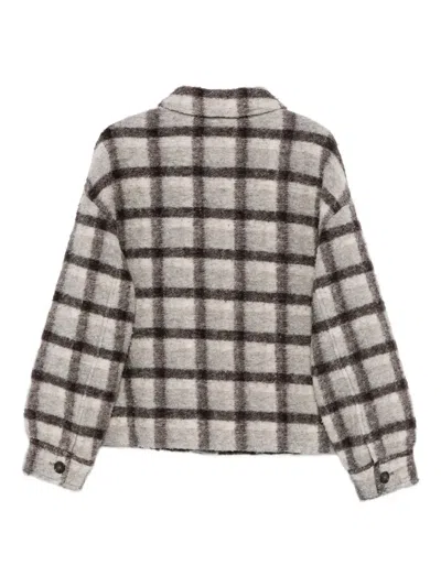 Marc O'polo Check-pattern Wool Jacket In Multi