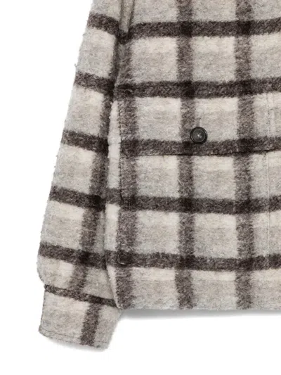 Marc O'polo Check-pattern Wool Jacket In Multi