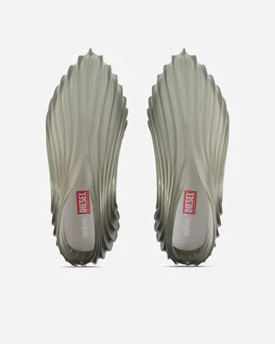 Diesel X Melissa Ribbed Wave Sneakers In Gray