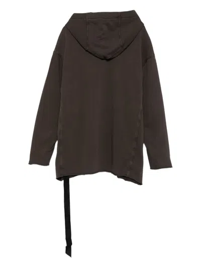 Rick Owens Drkshdw Peter Hoodie In Gray
