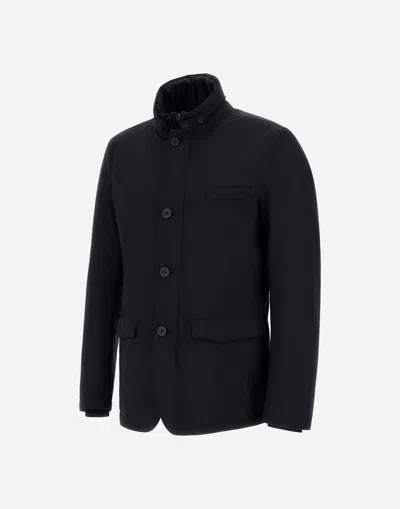 Herno Blazer With Bib In 2-layer Windstopper In Black