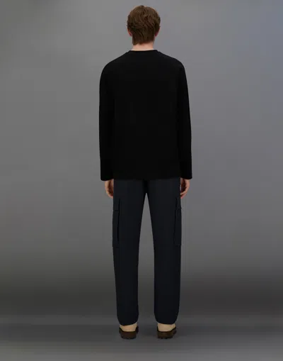 Herno Laminar Cargo Trousers In Comfort Tech In Black