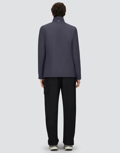 Herno Padded Jacket With High Neck And Pockets In Blue