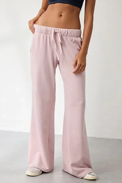 Out From Under Lived In Flare Sweatpant In Pink, Women's At Urban Outfitters In Pink