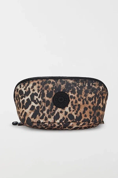 Kipling Mirko Medium Pouch In Wild Leopard, Women's At Urban Outfitters In Brown