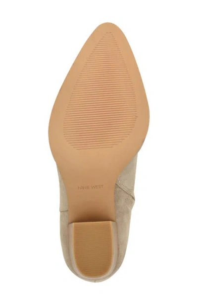 Nine West Taytay Pointed Toe Bootie In Neutral