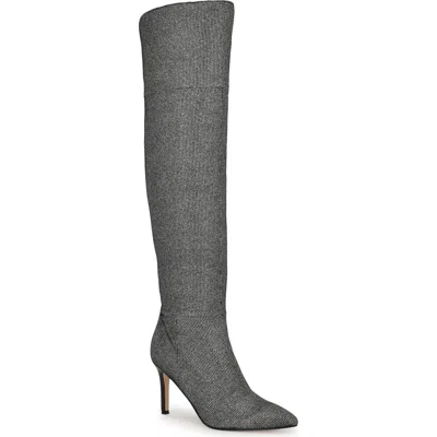 Nine West Fredy Pointed Toe Over The Knee Boot In Black