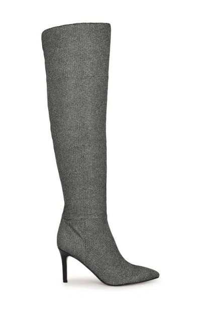 Nine West Fredy Pointed Toe Over The Knee Boot In Black