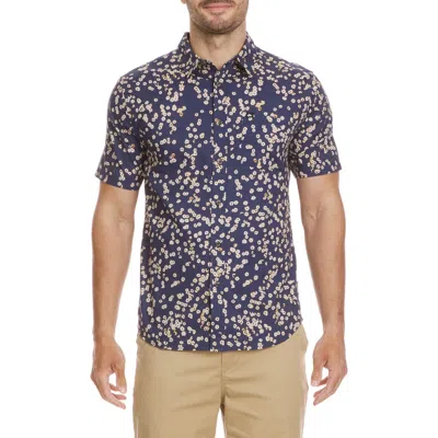 Quiksilver Cosmic Fields Classic Short Sleeve Button-up Shirt In Multi