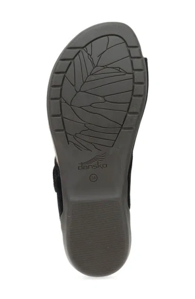 Dansko Rylee Sandal In Black Suede