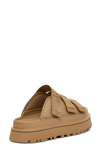 Ugg Goldenglow Dark Sand Sandal In Brown