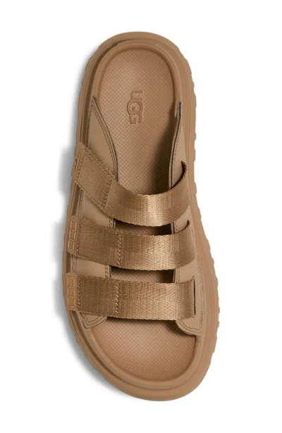 Ugg Goldenglow Dark Sand Sandal In Brown