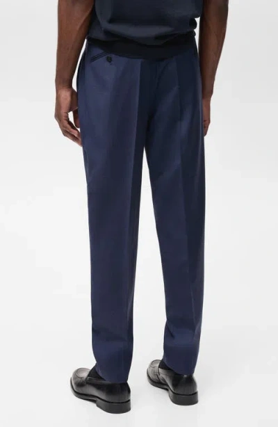 Mango Men's Slim-fit Tailored Trousers In Blue