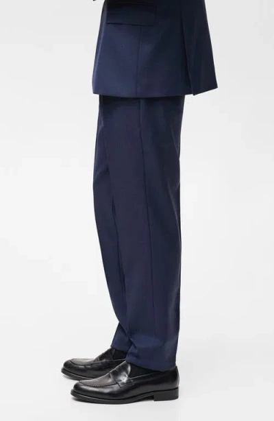 Mango Men's Slim-fit Tailored Trousers In Blue