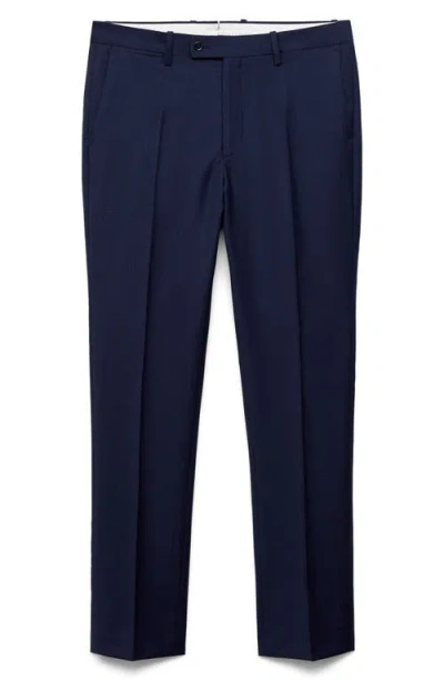 Mango Men's Slim-fit Tailored Trousers In Blue