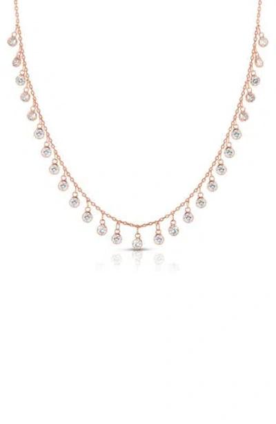 Sphera Milano 18k Over Silver Cz Layering Necklace In Gold