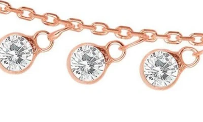 Sphera Milano 18k Over Silver Cz Layering Necklace In Gold