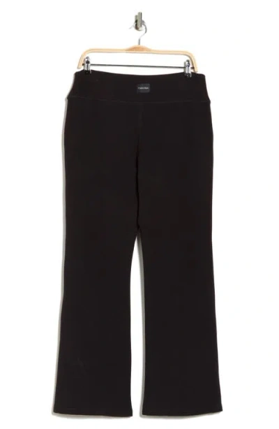 Calvin Klein Performance Tech Waffle Flare Pants In Brown